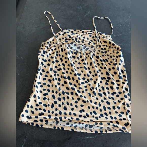 Leopard Print Spaghetti Strap Top - Picture 4 of 4